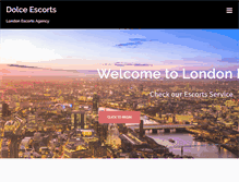 Tablet Screenshot of dolceescorts.co.uk
